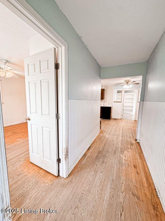 6302 Casper Dr, Louisville, KY 40258 - hallway with light wood-type flooring