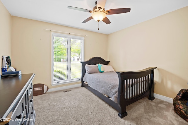 4424 Grand Cir, Crestwood, KY 40014 - carpeted bedroom with baseboards and ceiling fan