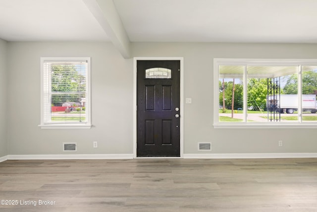 2410 Waco Ct, Louisville, KY 40216 - entrance foyer featuring baseboards and wood finished floors