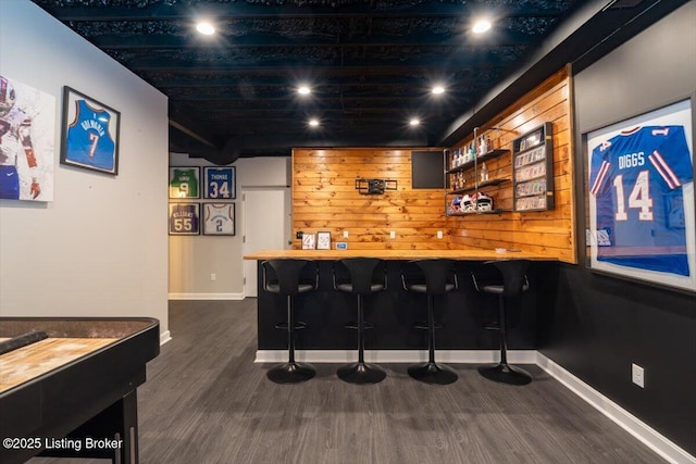 11308 Bodley Dr, Louisville, KY 40223 - community bar area featuring dark wood-style floors and baseboards