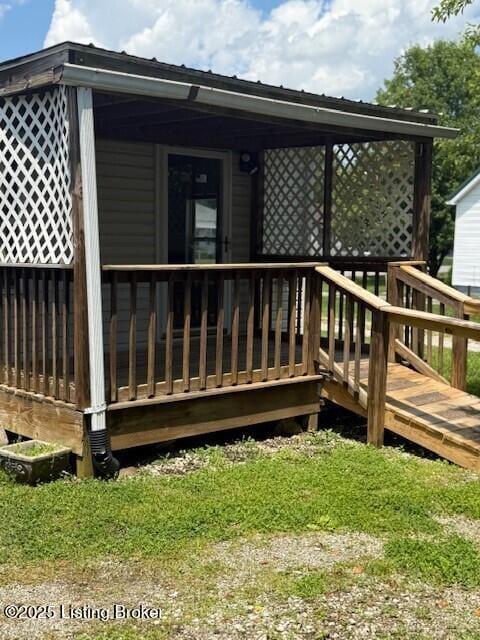 229 Beech Grove Rd, Shepherdsville, KY 40165 - view of deck