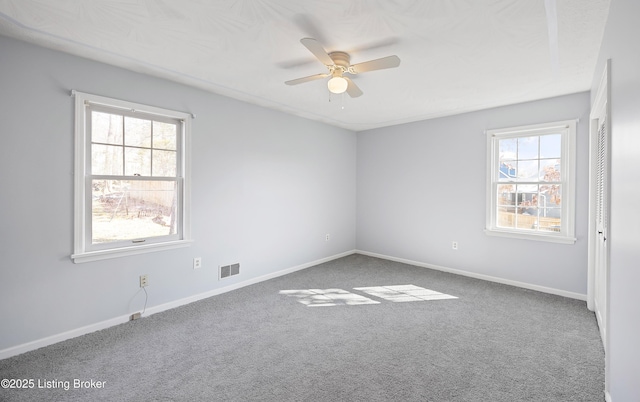 263 Hampton Rd, Brandenburg, KY 40108 - carpeted spare room with a ceiling fan and baseboards