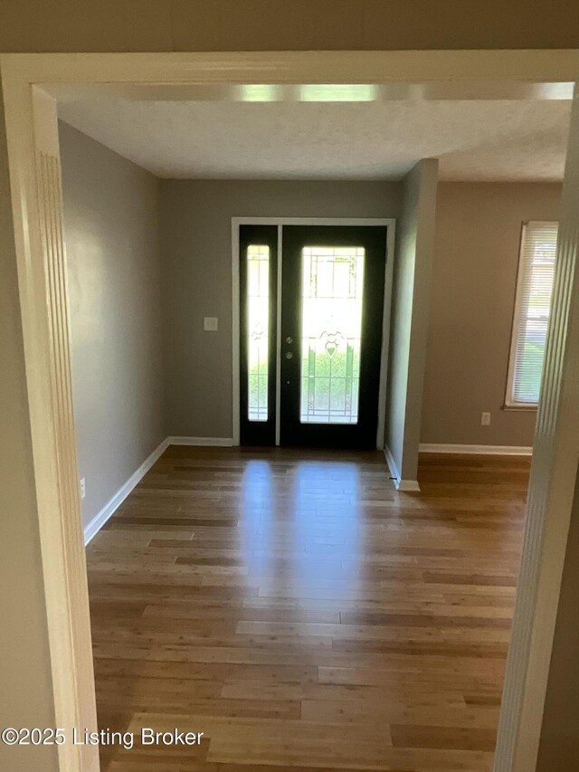 117 Northridge Dr, Bedford, KY 40006 - foyer featuring wood finished floors and baseboards