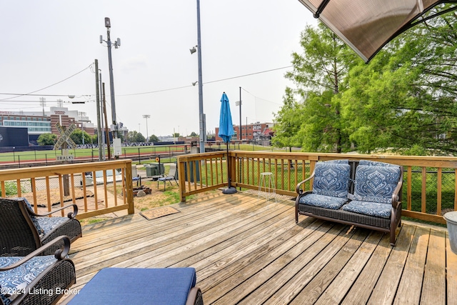 2935 S 3rd St, Louisville, KY 40208 - wooden deck featuring a fenced backyard