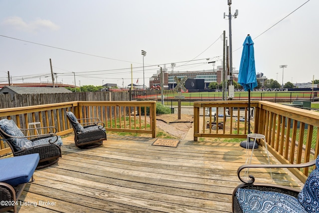 2935 S 3rd St, Louisville, KY 40208 - deck with a fenced backyard