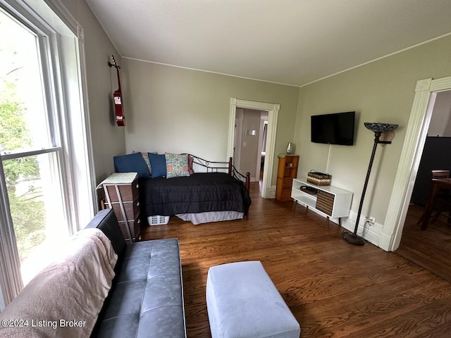 2935 S 3rd St, Louisville, KY 40208 - living area featuring wood finished floors, healthy amount of natural light, and baseboards