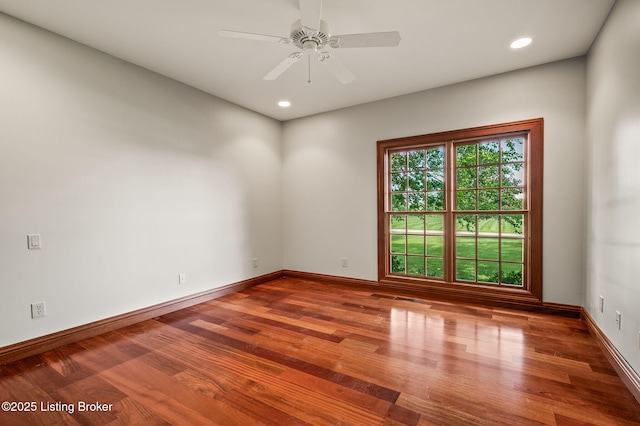 2913 Harrods Crossing Blvd, Crestwood, KY 40014 - empty room with wood finished floors, baseboards, and recessed lighting