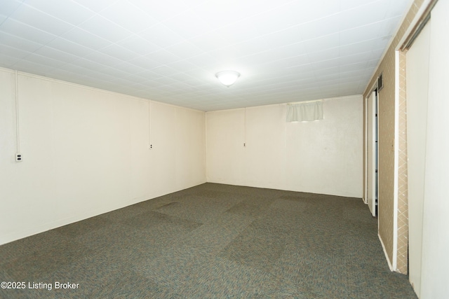 3553 Terrier Ln, Louisville, KY 40218 - finished below grade area featuring dark colored carpet