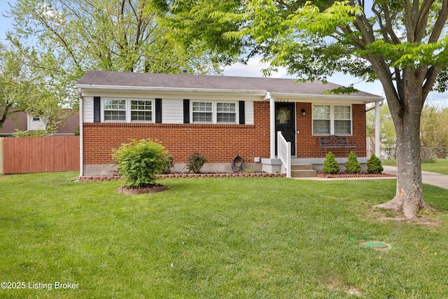 view of front of property with brick siding