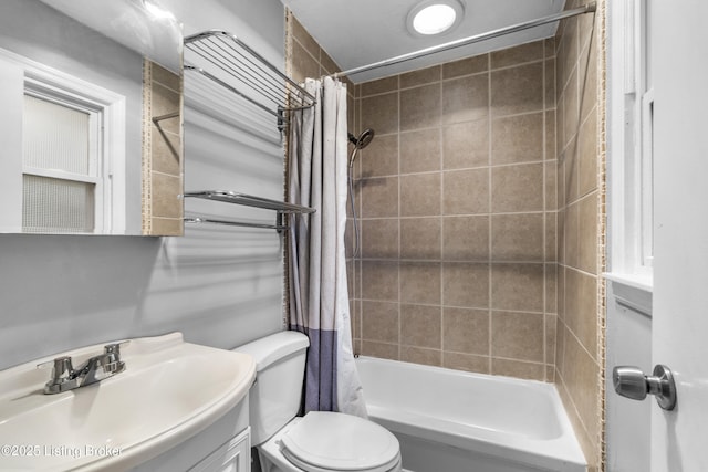 9201 Walhampton Ct, Louisville, KY 40242 - bathroom with toilet, shower / tub combo, and vanity