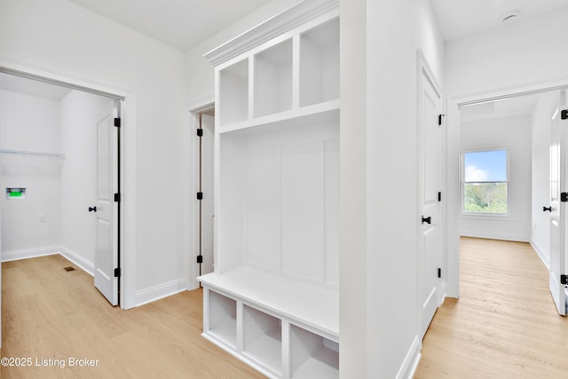 449 S Stallard Dr, Shelbyville, KY 40065 - mudroom with light wood-type flooring and baseboards