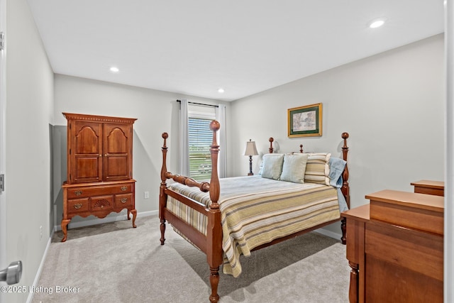 124 Exploration Path, Shelbyville, KY 40065 - bedroom featuring light carpet, baseboards, and recessed lighting