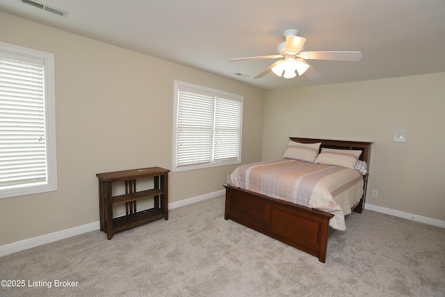 6211 Perrin, Crestwood, KY 40014 - bedroom featuring carpet flooring, baseboards, and ceiling fan