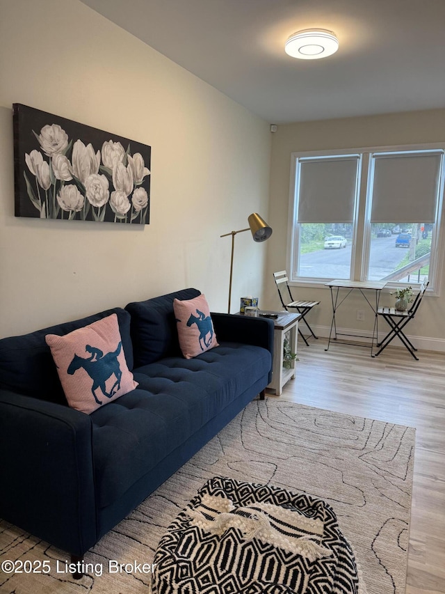 1254 S Preston St, Louisville, KY 40217 - living area featuring wood finished floors and baseboards