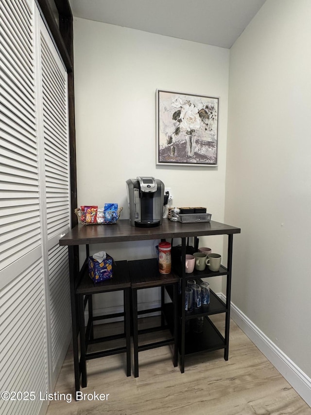 1254 S Preston St, Louisville, KY 40217 - office area with light wood-type flooring and baseboards