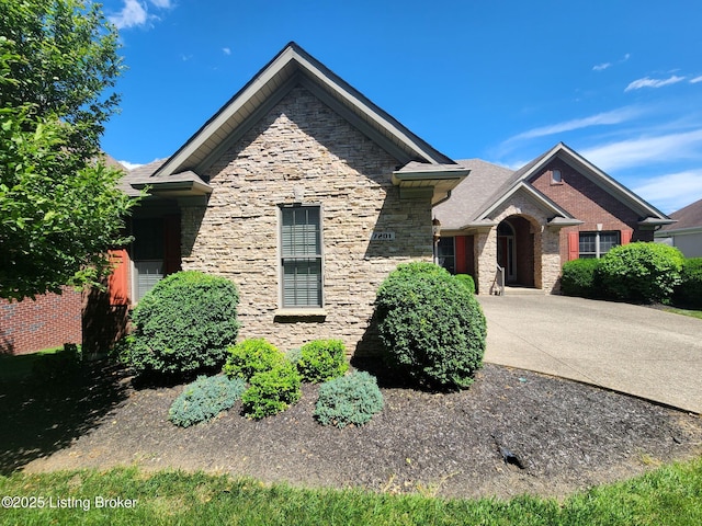 7201 Creekton Dr, Louisville, KY 40241 - view of front of house featuring stone siding
