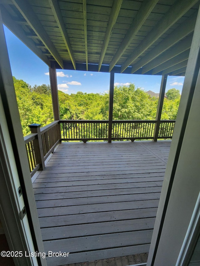 7201 Creekton Dr, Louisville, KY 40241 - view of wooden deck