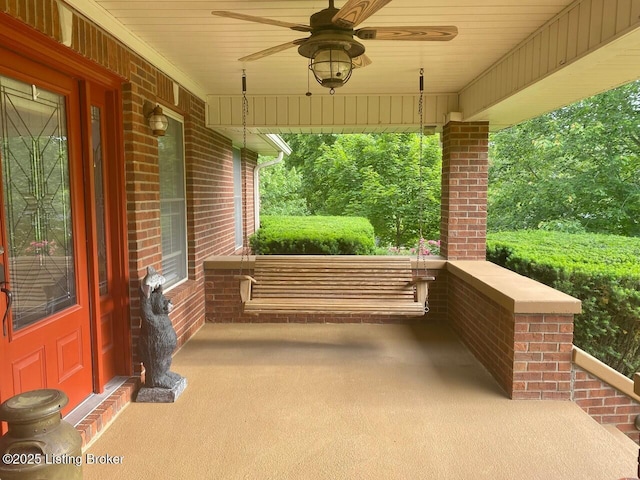 1222 Mountain View Rd, Falls Of Rough, KY 40119 - porch featuring ceiling fan