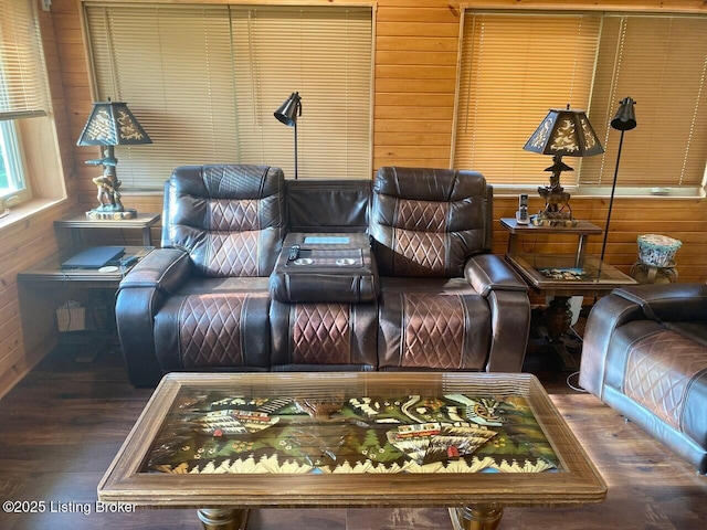 1222 Mountain View Rd, Falls Of Rough, KY 40119 - living area with wood finished floors and wooden walls