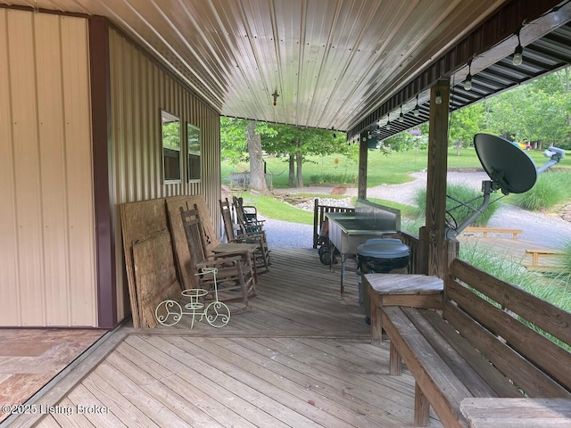 1222 Mountain View Rd, Falls Of Rough, KY 40119 - view of wooden terrace