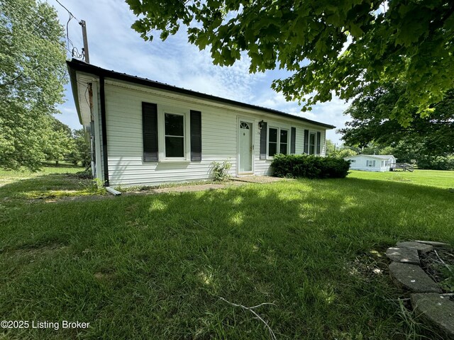 76 Bethel Church Rd, Brandenburg, KY 40108 - ranch-style home with a front yard