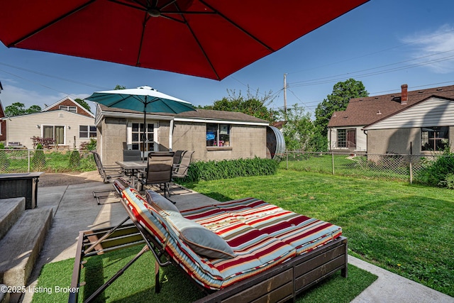 607 Penguin St, Louisville, KY 40217 - view of yard with a patio area and outdoor dining area