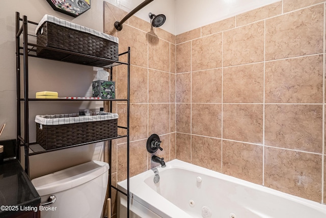 607 Penguin St, Louisville, KY 40217 - bathroom with toilet and a combined bath / shower with jetted tub