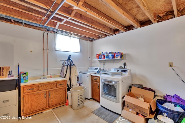 1401 Brooks Hill Rd, Brooks, KY 40109 - clothes washing area featuring cabinet space and washer and clothes dryer