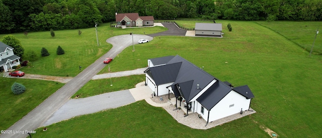 30 Bell Ct, Bedford, KY 40006 - bird's eye view of a heavily wooded area