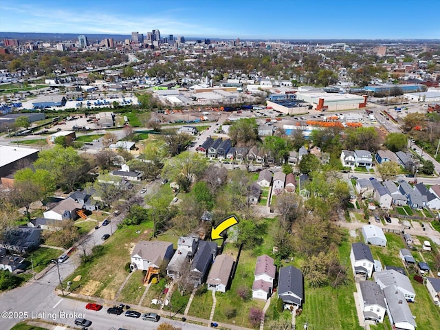 611 E Hill St, Louisville, KY 40217 - aerial view of property's location featuring nearby suburban area