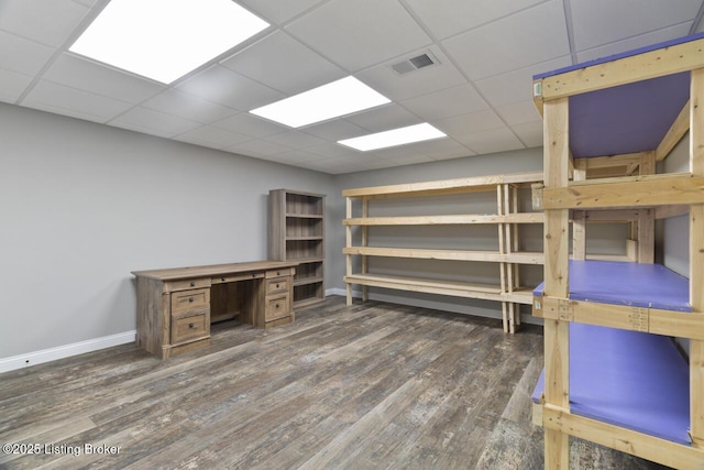 135 N Parkside Dr, Bardstown, KY 40004 - office area with wood finished floors and baseboards
