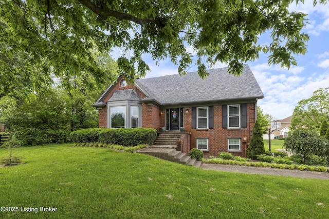 700 Sentry Way, Louisville, KY 40223 - view of front of property featuring brick siding, a front yard, and a shingled roof