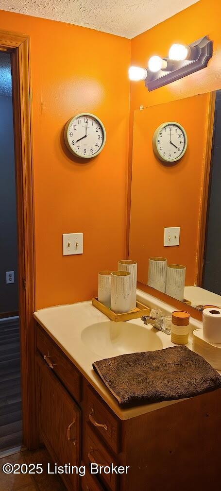 7 Dylan Ln, Upton, KY 42784 - bathroom with vanity and a textured ceiling
