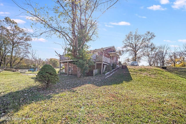 264A Saint Catherine St, New Haven, KY 40051 - view of green lawn with a deck