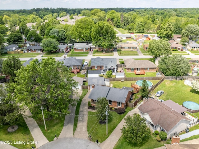 9901 Park Lake Cir, Louisville, KY 40229 - aerial perspective of suburban area