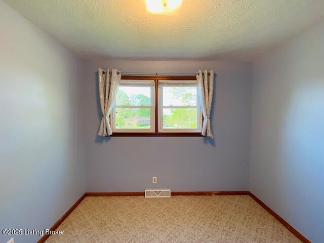 606 Nally Ct, Bardstown, KY 40004 - unfurnished room with a textured ceiling, baseboards, and light colored carpet