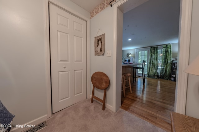 3085 Centerview Rough River Ln, Hudson, KY 40145 - hall featuring baseboards and recessed lighting