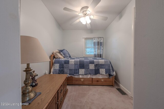 3085 Centerview Rough River Ln, Hudson, KY 40145 - bedroom featuring light carpet and ceiling fan