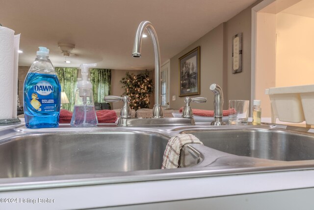 3085 Centerview Rough River Ln, Hudson, KY 40145 - kitchen view of stainless steel counters and a sink
