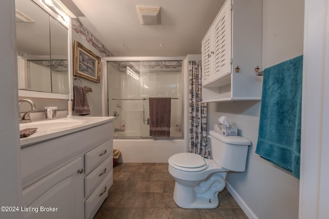 3085 Centerview Rough River Ln, Hudson, KY 40145 - full bath with vanity, enclosed tub / shower combo, and stone finish floors