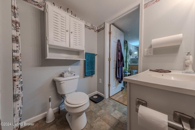 3085 Centerview Rough River Ln, Hudson, KY 40145 - bathroom with vanity and stone finish floors
