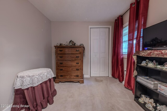 3085 Centerview Rough River Ln, Hudson, KY 40145 - bedroom featuring light carpet and a closet