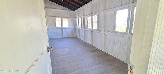 1033 Lynnhurst Ave, Louisville, KY 40215 - unfurnished sunroom featuring vaulted ceiling