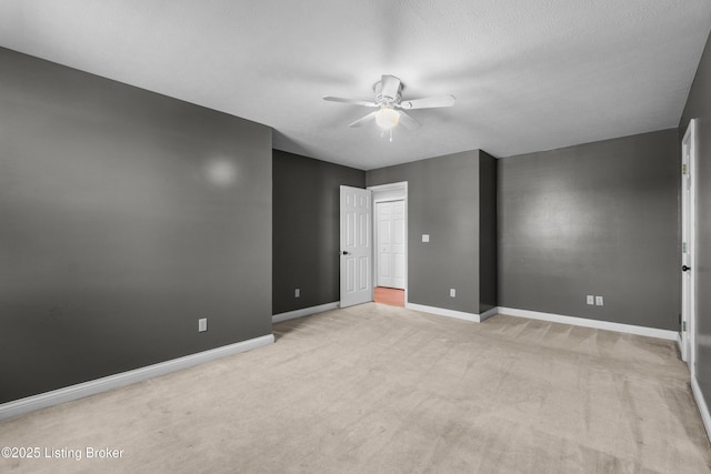 916 Winchester Blvd, Elizabethtown, KY 42701 - spare room with ceiling fan, light carpet, and baseboards