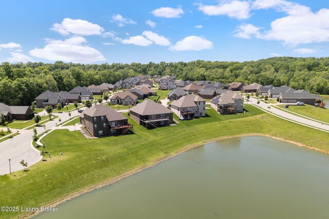 15905 Cabin View Ln, Louisville, KY 40245 - aerial perspective of suburban area with a large body of water