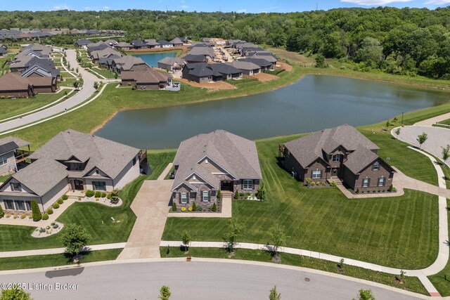 15905 Cabin View Ln, Louisville, KY 40245 - aerial view of residential area featuring a large body of water