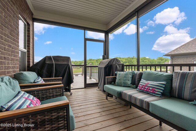 15905 Cabin View Ln, Louisville, KY 40245 - sunroom / solarium with outdoor lounge area