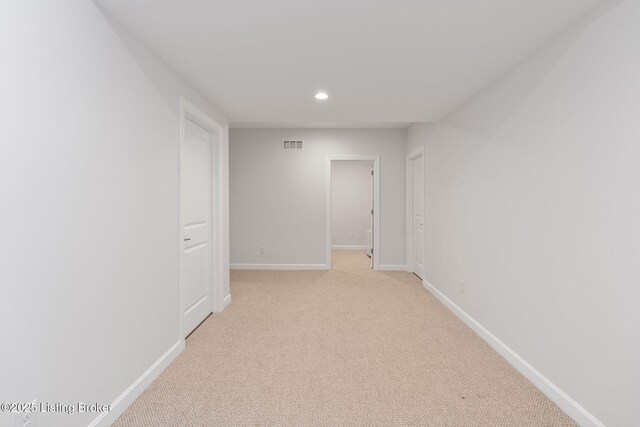15905 Cabin View Ln, Louisville, KY 40245 - corridor featuring baseboards, recessed lighting, and light carpet