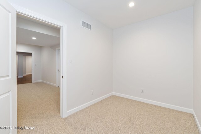 15905 Cabin View Ln, Louisville, KY 40245 - unfurnished room featuring light colored carpet, baseboards, and recessed lighting