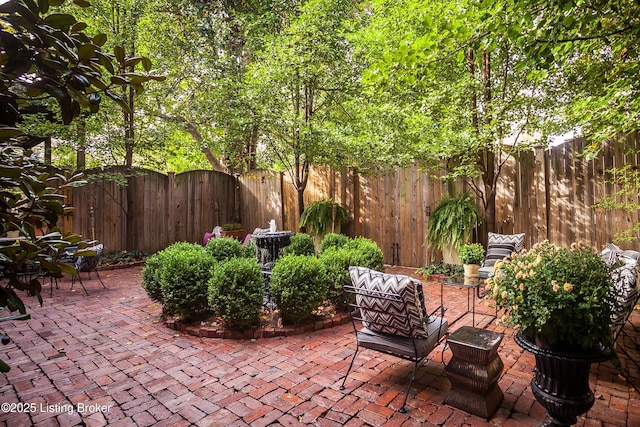 1204 S 2nd St Unit 1, Louisville, KY 40203 - view of patio / terrace with a fenced backyard